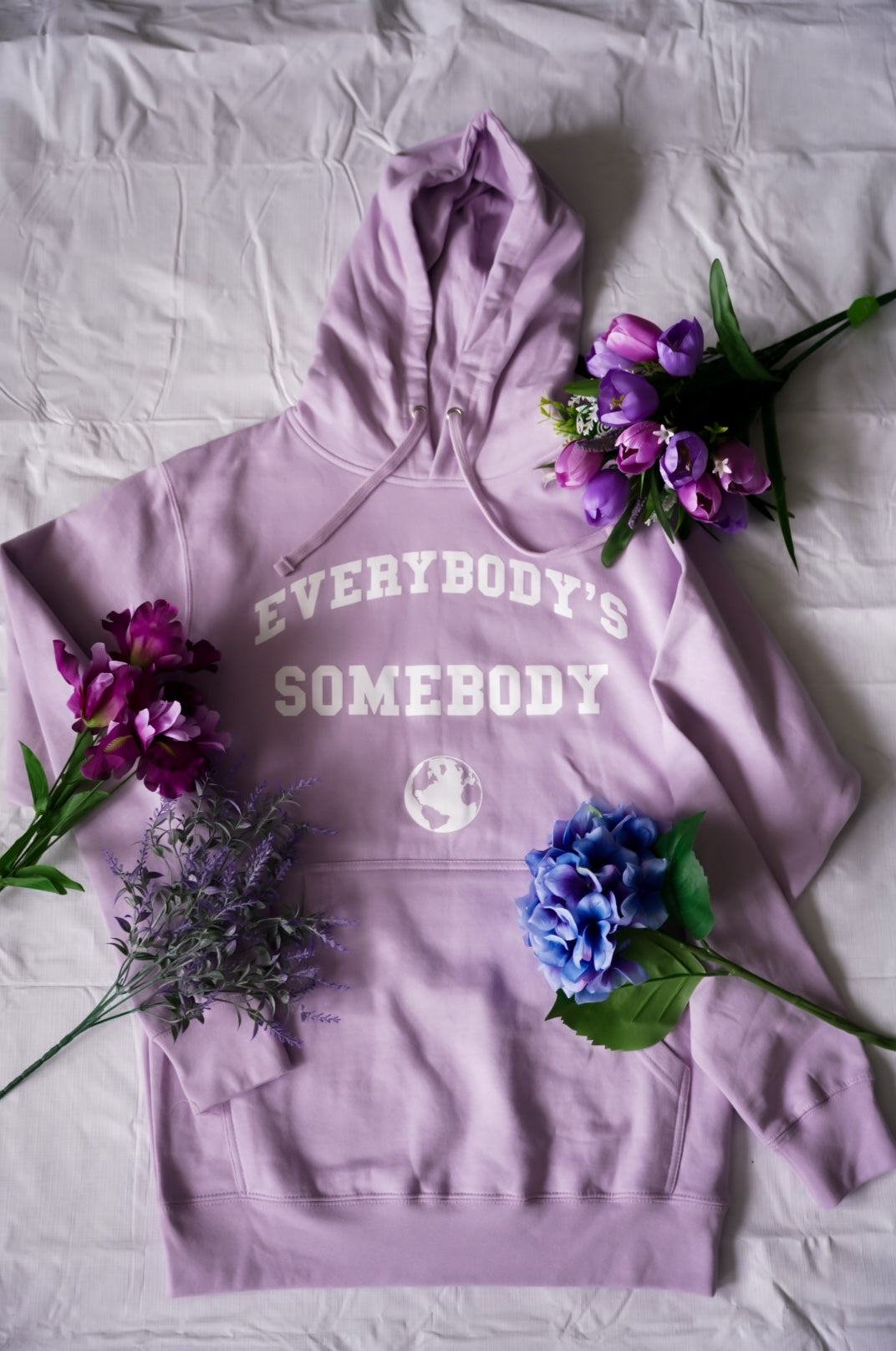 Lavender logo hoodie