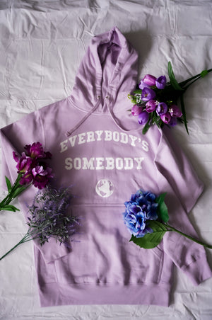Lavender logo hoodie